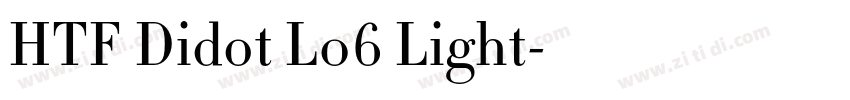 HTF Didot L06 Light字体转换